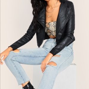 Faux Leather Jacket